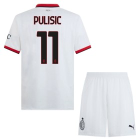 AC Milán Pulisic 11 Venkovní 2024-25 - Dětské Fotbalové Dresy (S/S)
